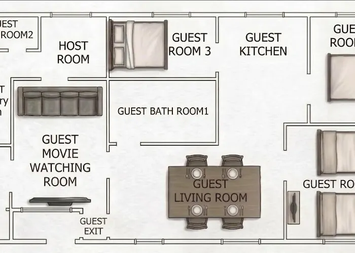 4 Beds Gwangalli Big Star Вилла *